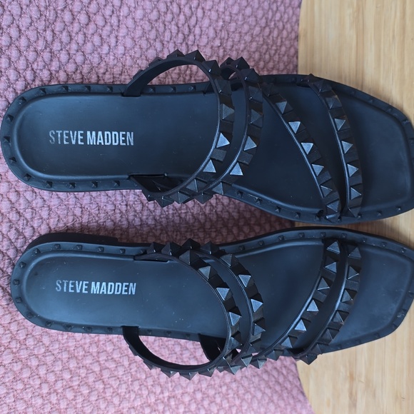 Steve Madden Skyler J Slip On Studded Slide Sandals - Picture 13 of 13